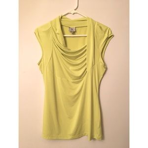 Worthington Stretch Top, Chartreuse Size Medium